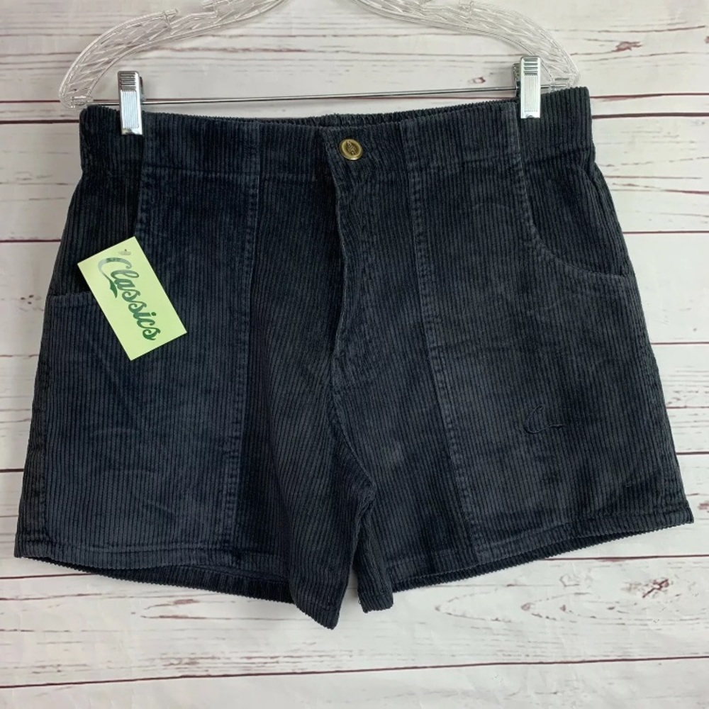 OP style navy blue corduroy shorts